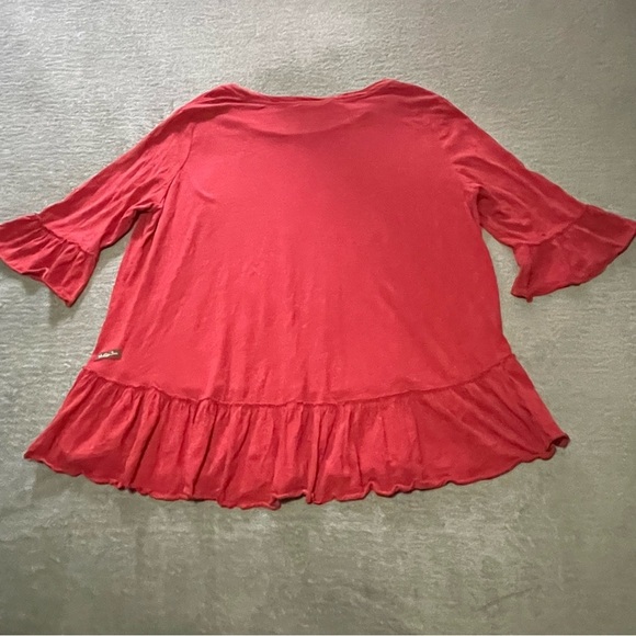 Matilda Jane rule the day ruffle tee size XXL in red - Picture 3 of 7